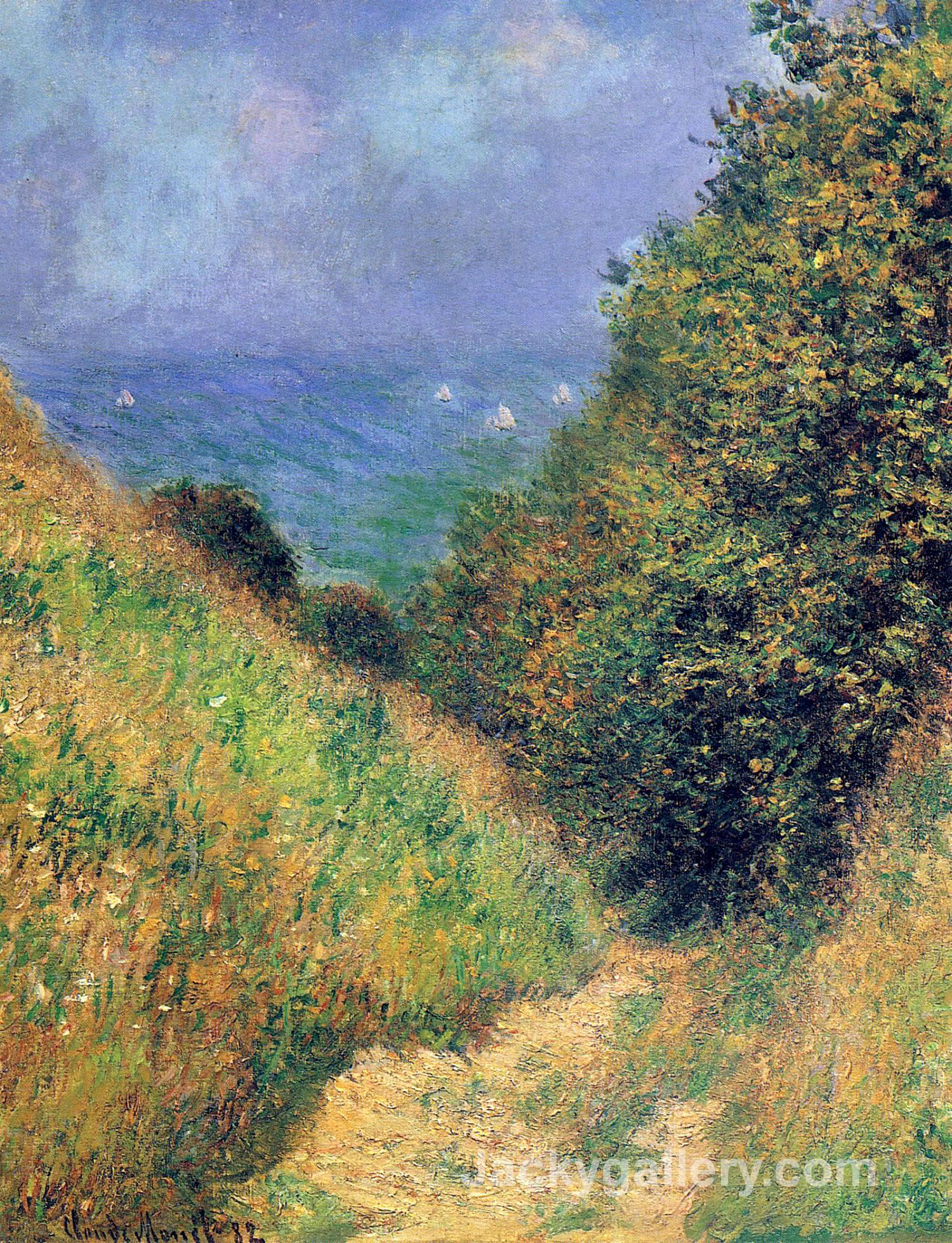 Path at Pourville 02 by Claude Monet paintings reproduction
